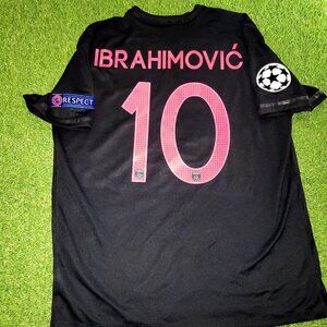 Ibrahimovic PSG Paris Saint Germain 2015 2016 Third UEFA Soccer Jersey XL